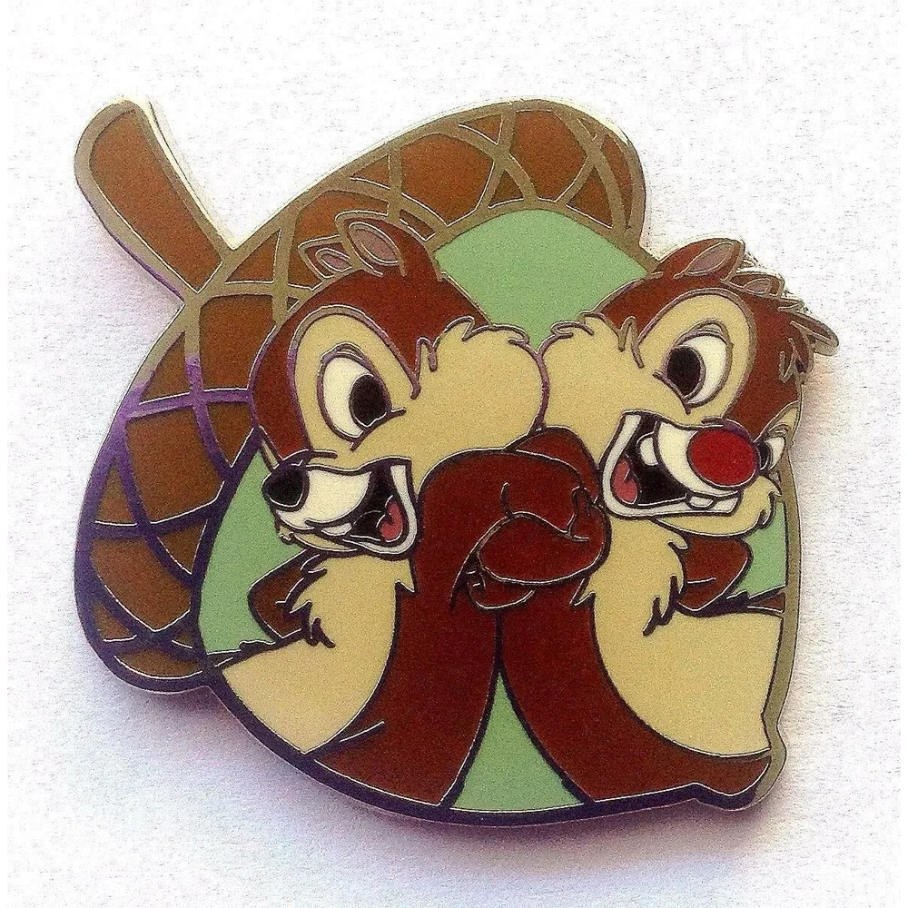 Disney Pin  Chip and Dale Acorn Nut Hip Lanyard Mickey Mouse and Friends‎ 80030
